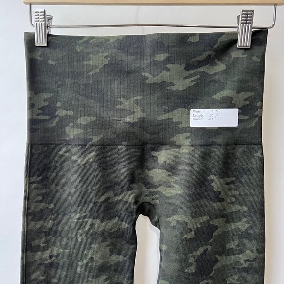 ❤️ Spanx green camo Look at ne now leggings, Size XL/TG B70 - Picture 5 of 7